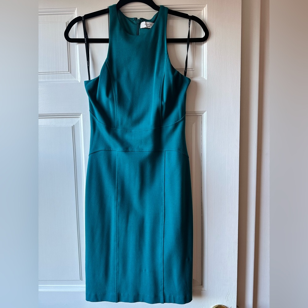 Ali & Jay Teal Blue Short Cocktail Dress